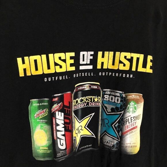 Gildan House of Hustle Men’s Shirt Black Sz L - Picture 2 of 5